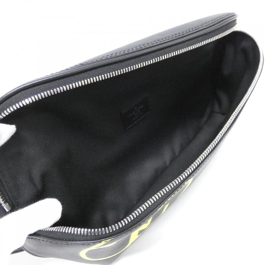 Louis Vuitton Black Leather Fanny Pack Shoulder Bag (Pre-Owned)