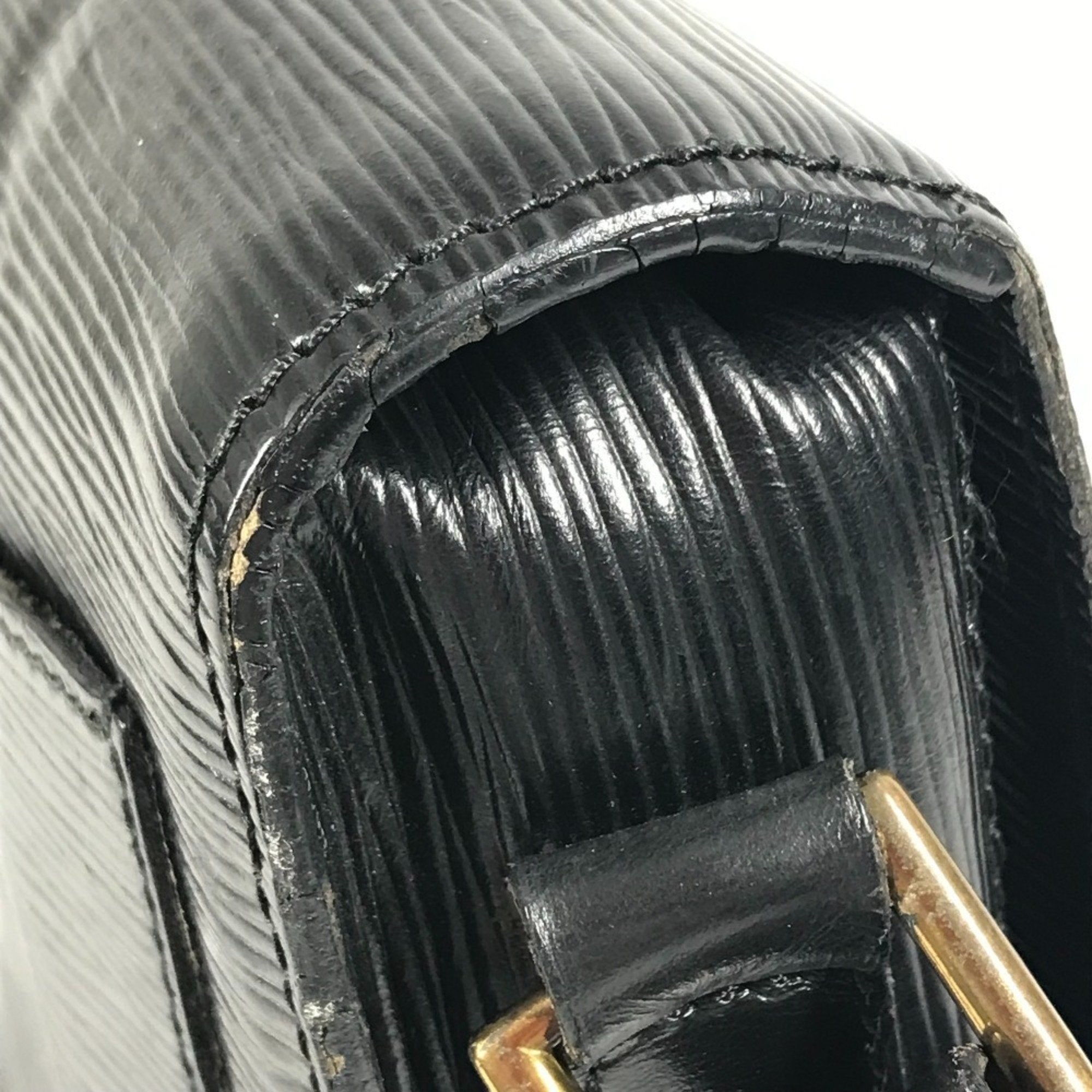 Louis Vuitton Black Noir Epi Leather Shoulder Bag (Pre-Owned)