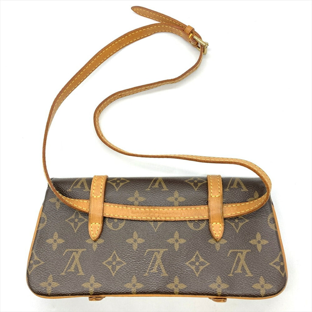Louis Vuitton Monogram Brown Monogram Pochette Shoulder Bag (Pre-Owned)