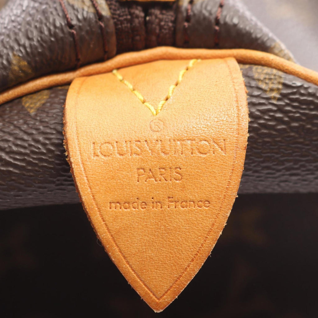 Louis Vuitton Brown Monogram Coated Canvas Leather Boston Bag (Pre-Owned)