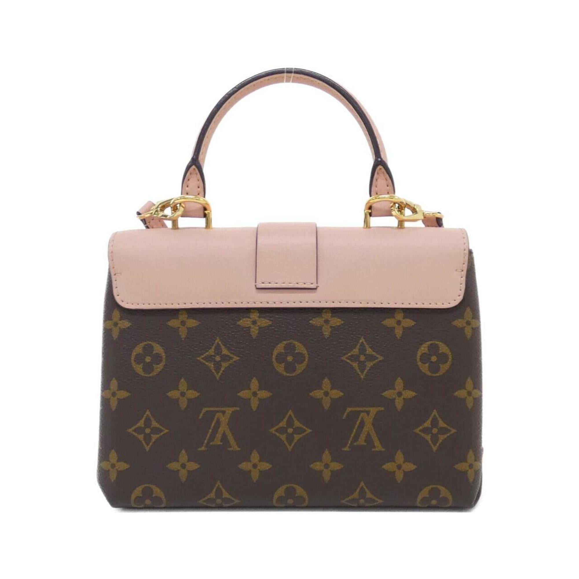 Louis Vuitton Marron Rose Poudre Coated Canvas Handbag (Pre-Owned)