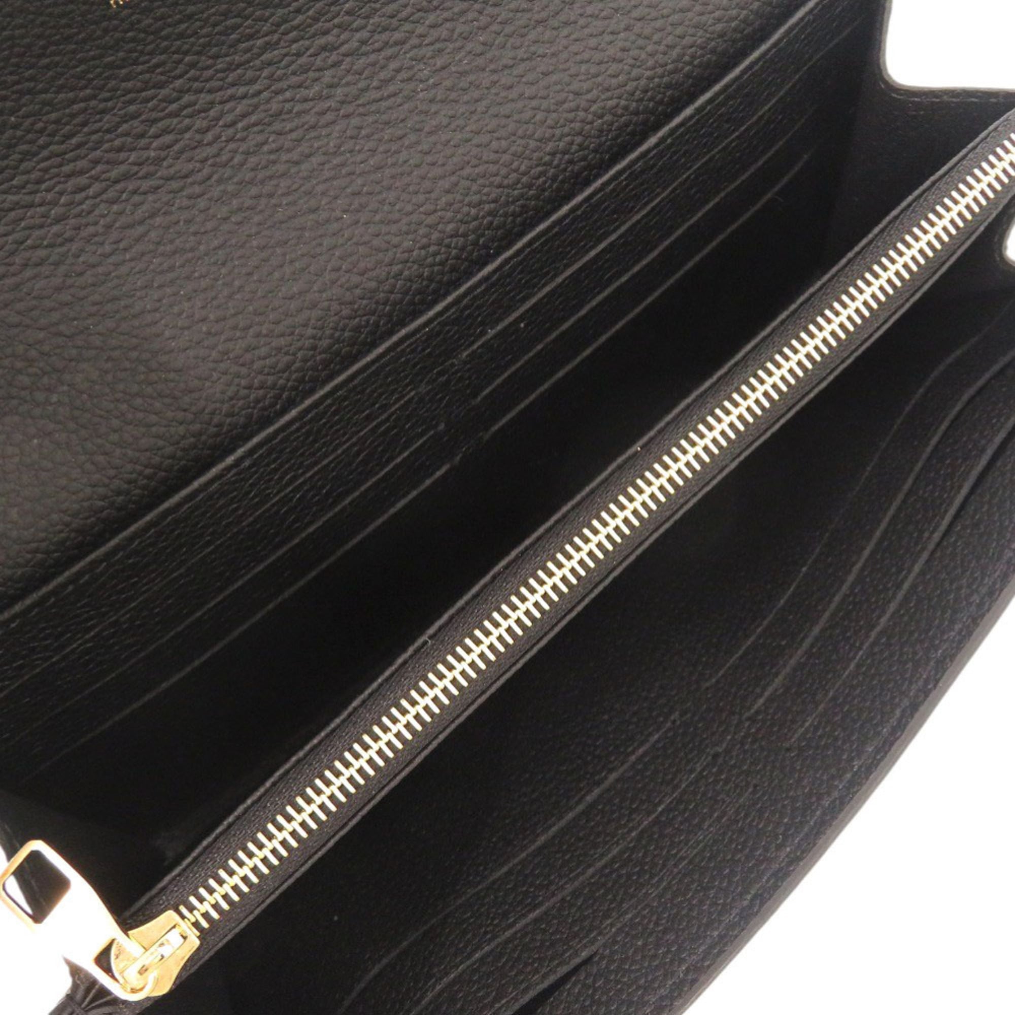 Louis Vuitton Monogram Empreinte Black Noir Monogram Empreinte Long Wallet (Bi-Fold) (Pre-Owned)