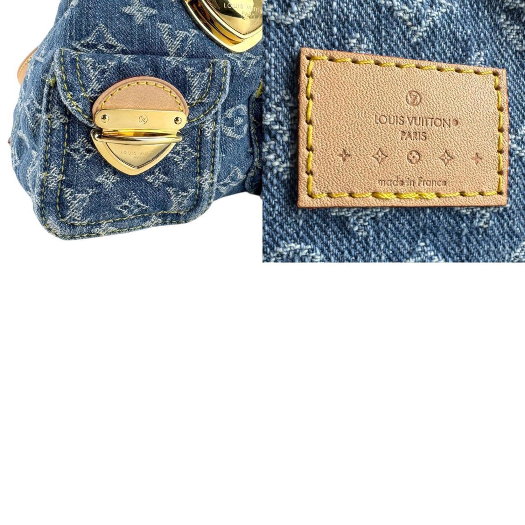 Louis Vuitton Blue Monogram Denim Backpack (Pre-Owned)