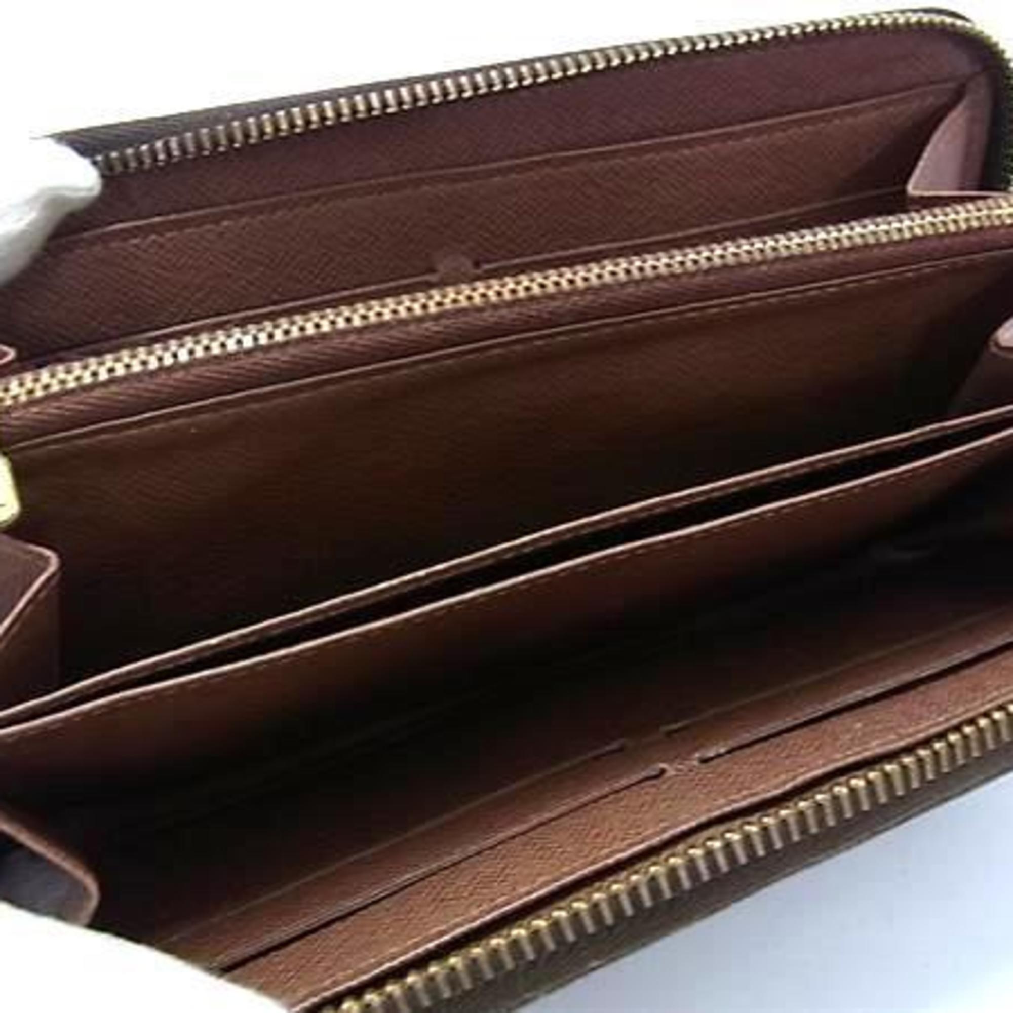 Louis Vuitton Brown Pvc Leather Long Wallet (Bi-Fold) (Pre-Owned)