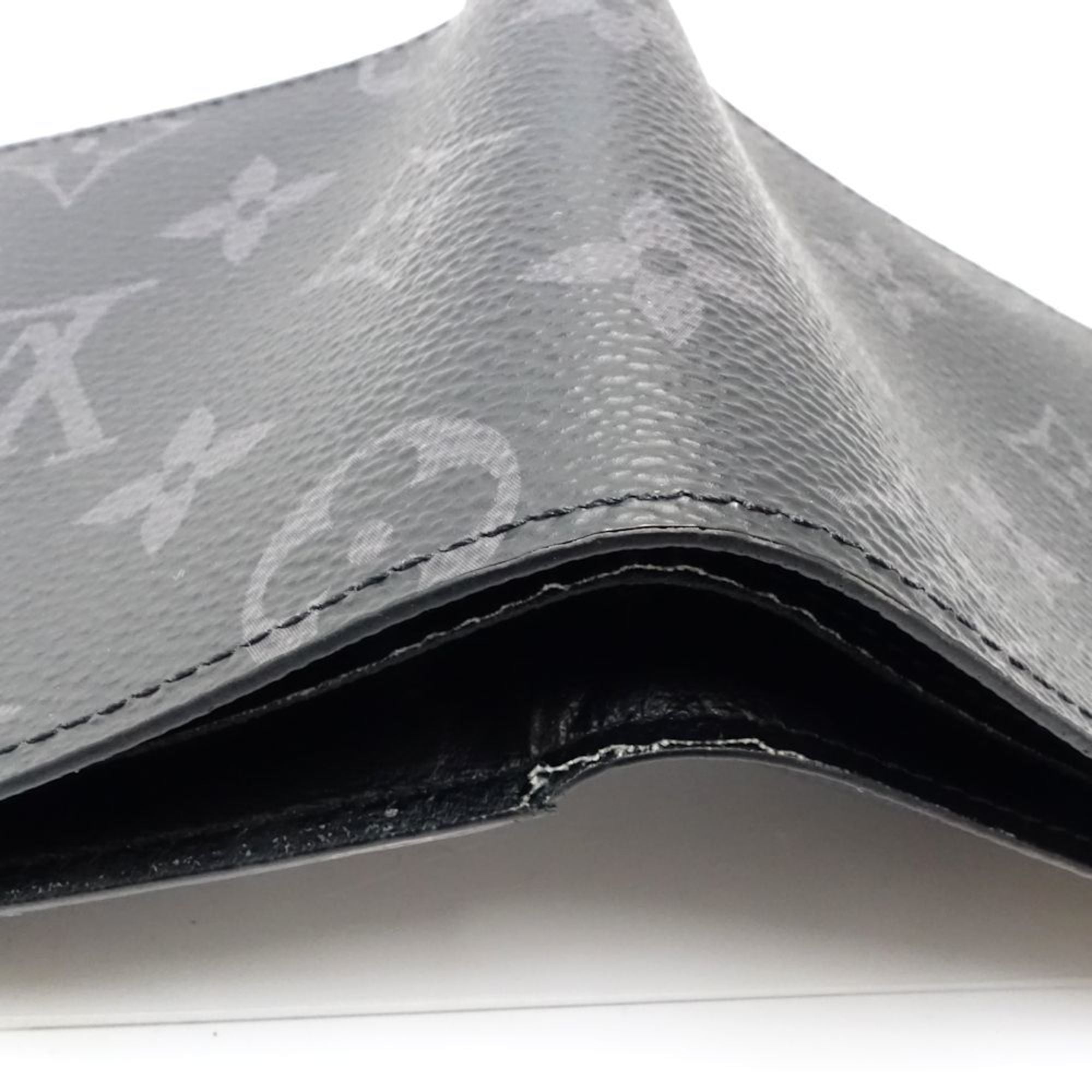 Louis Vuitton Monogram Eclipse Noir Monogram Eclipse Wallet (Bi-Fold) (Pre-Owned)