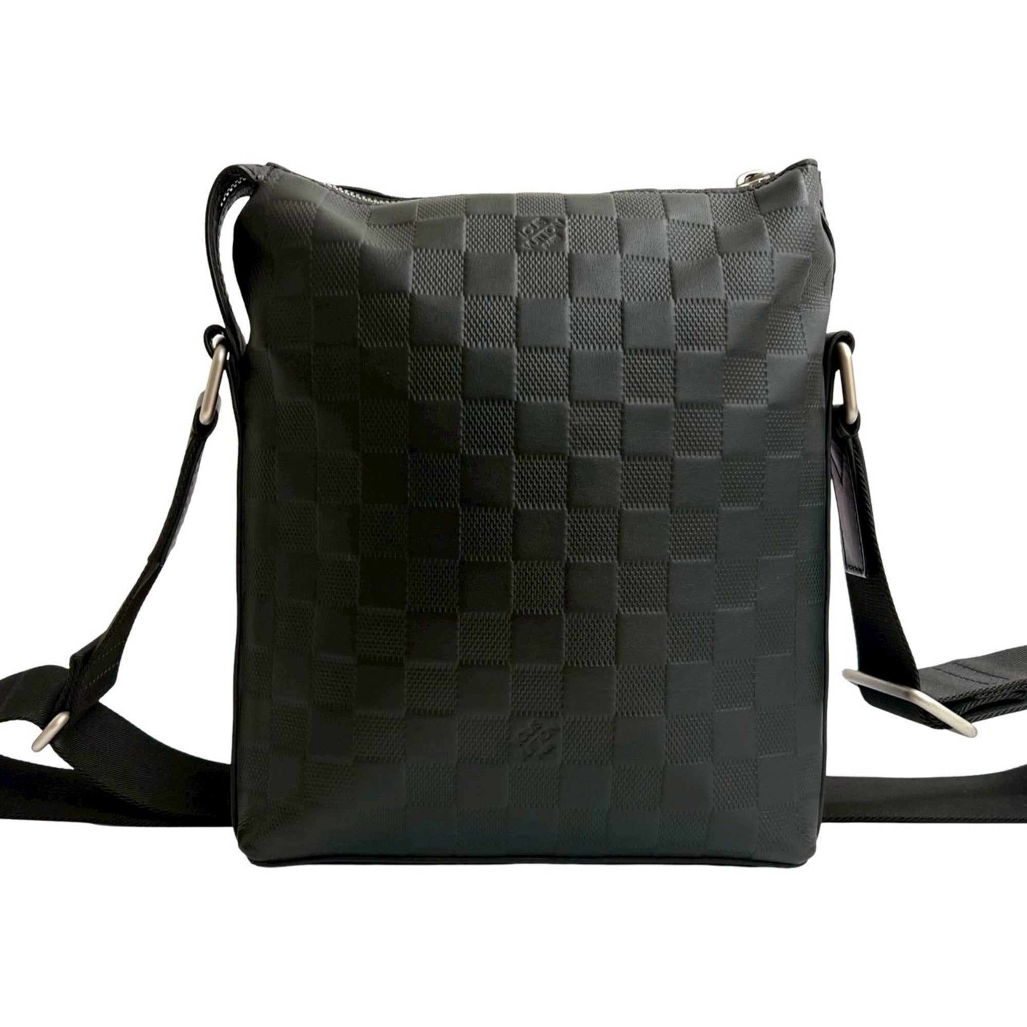 Louis Vuitton Black Leather Shoulder Bag (Pre-Owned)
