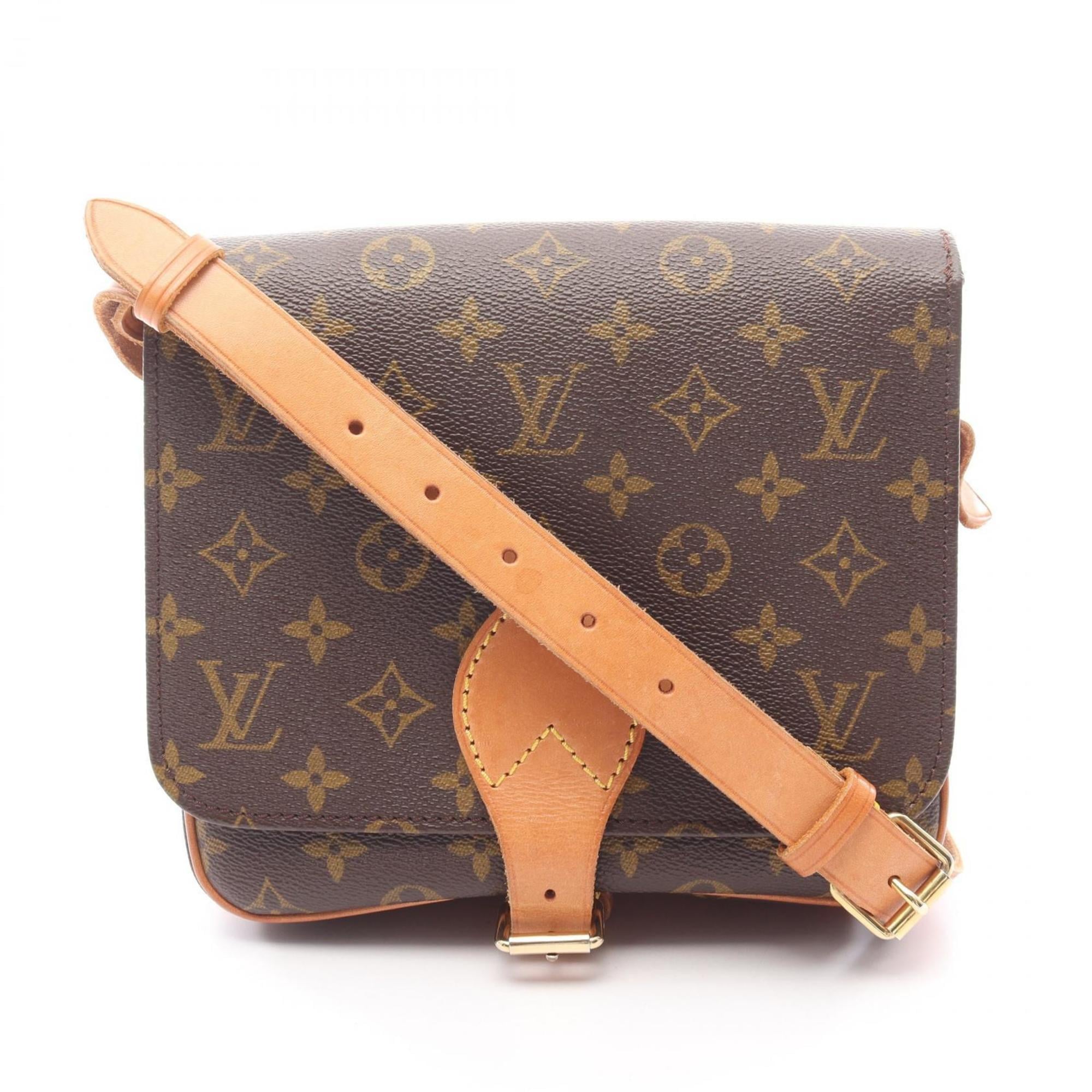 Louis Vuitton Brown Monogram Leather Shoulder Bag (Pre-Owned)