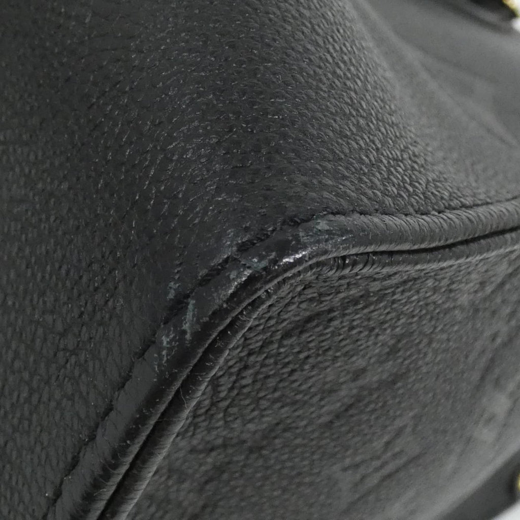 Louis Vuitton Black Leather Handbag (Pre-Owned)