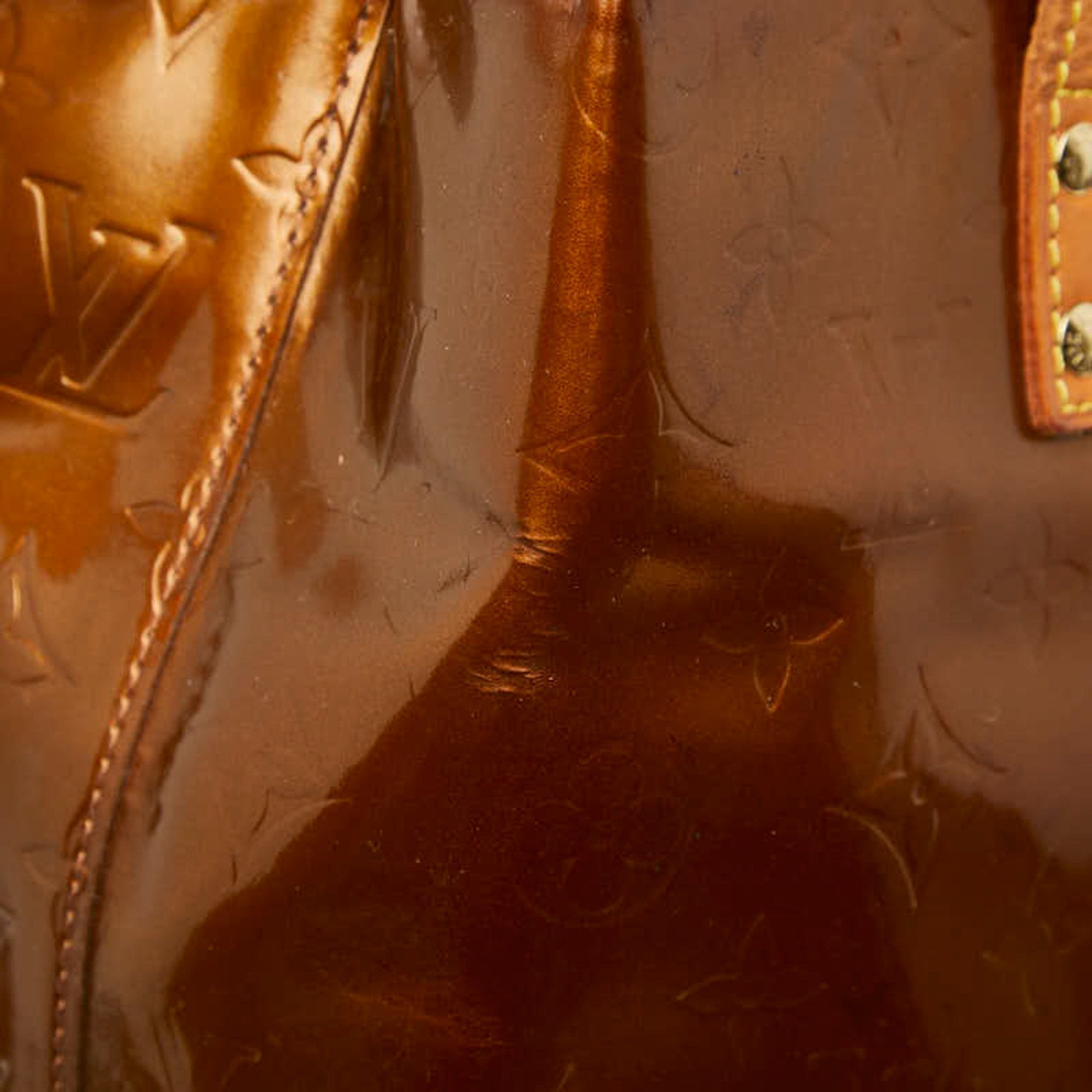 Louis Vuitton Bronze Brown Monogram Patent Leather Tote Bag (Pre-Owned)