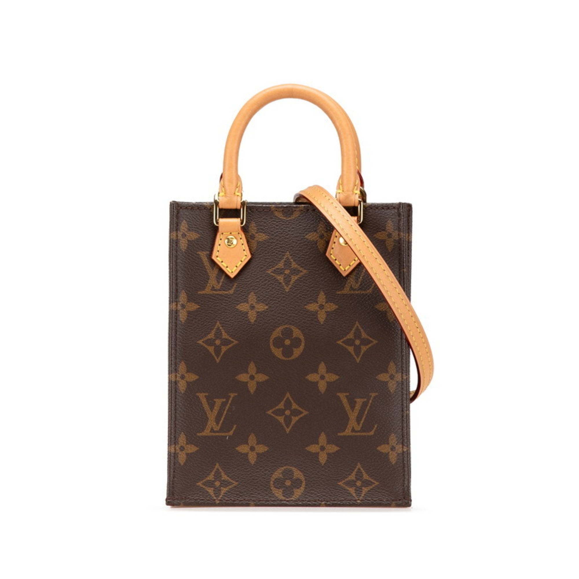 Louis Vuitton Brown Pvc Leather Handbag Shoulder Bag (Pre-Owned)