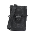 Louis Vuitton Black Coated Canvas Shoulder Bag (Pre-Owned)