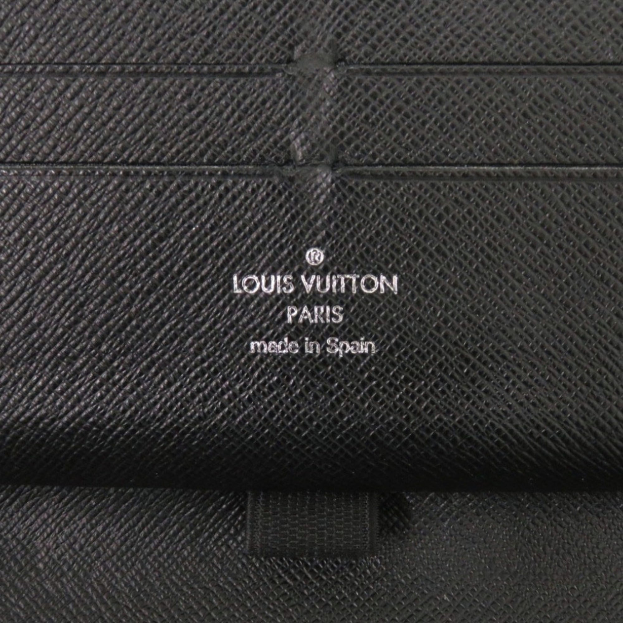 Louis Vuitton Black Gray Damier Graphite Canvas Long Wallet (Bi-Fold) (Pre-Owned)