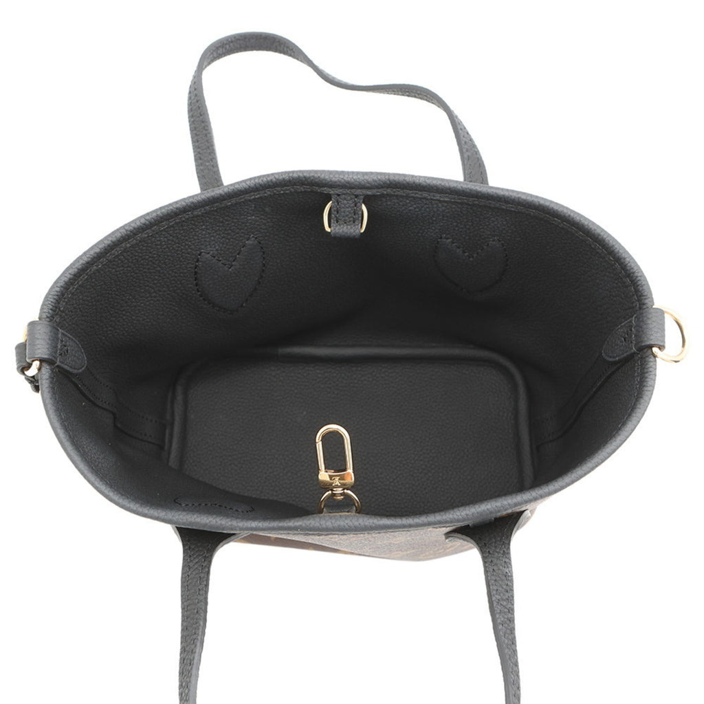 Louis Vuitton Noir Monogram Leather Tote Bag (Pre-Owned)