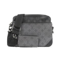 Louis Vuitton Black Gris Coated Canvas Shoulder Bag (Pre-Owned)