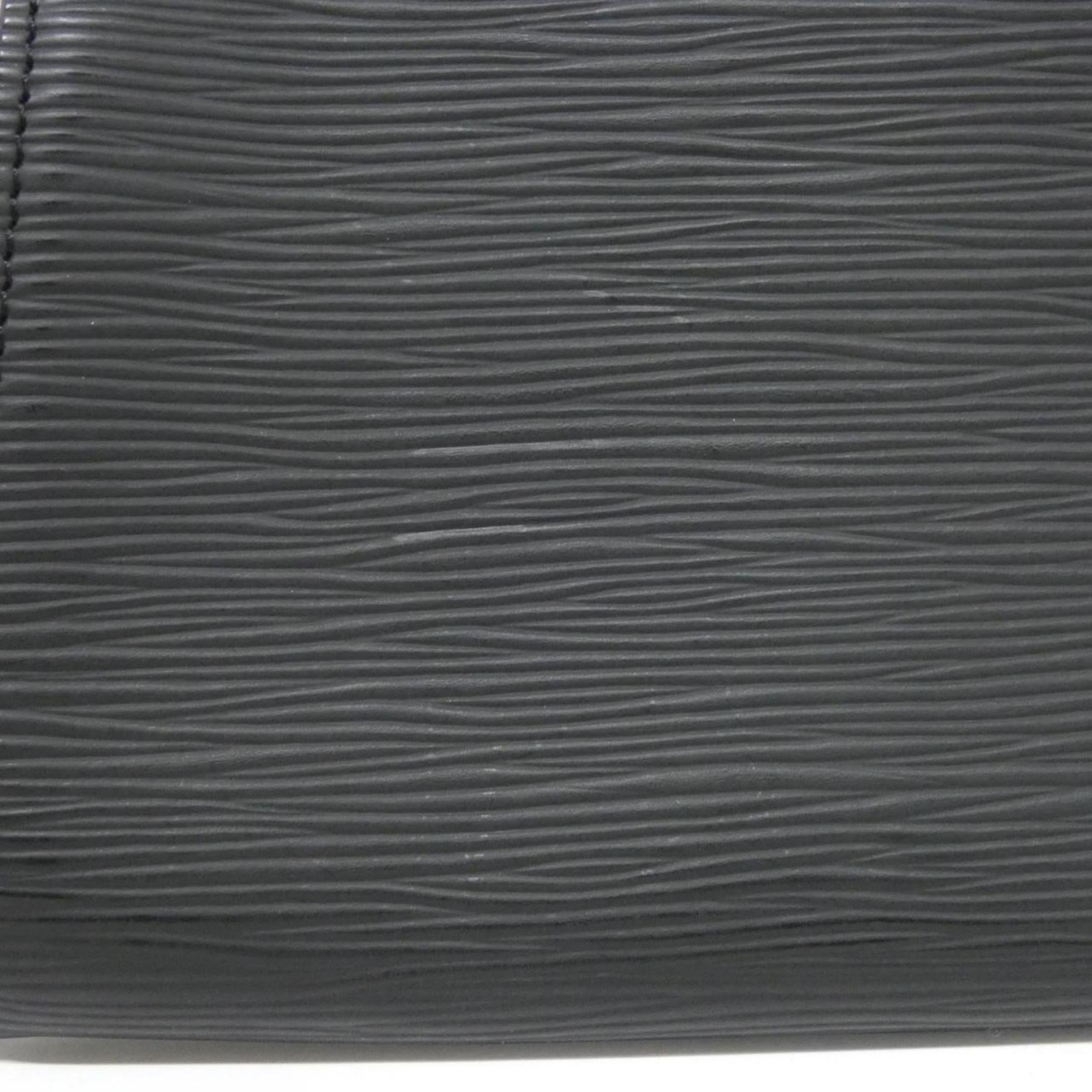 Louis Vuitton Black Leather Pochette Pouch (Pre-Owned)