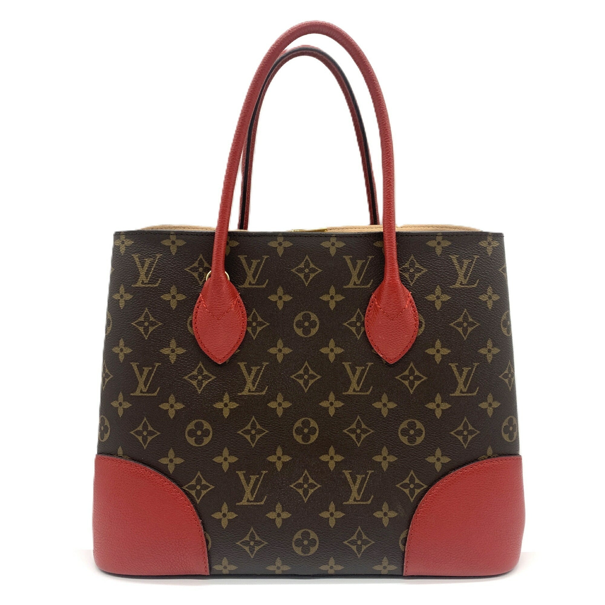 Louis Vuitton Monogram Cerise Red Color Monogram Tote Bag (Pre-Owned)