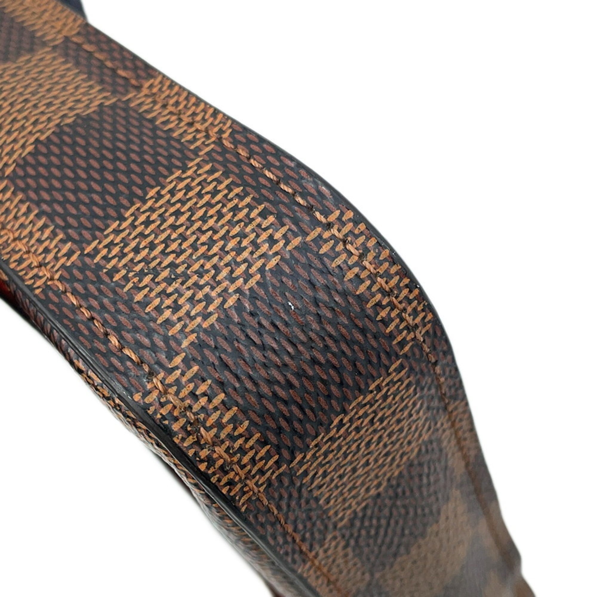 Louis Vuitton Damier Damier Canvas Ebene Red Color Pochette (Pre-Owned)