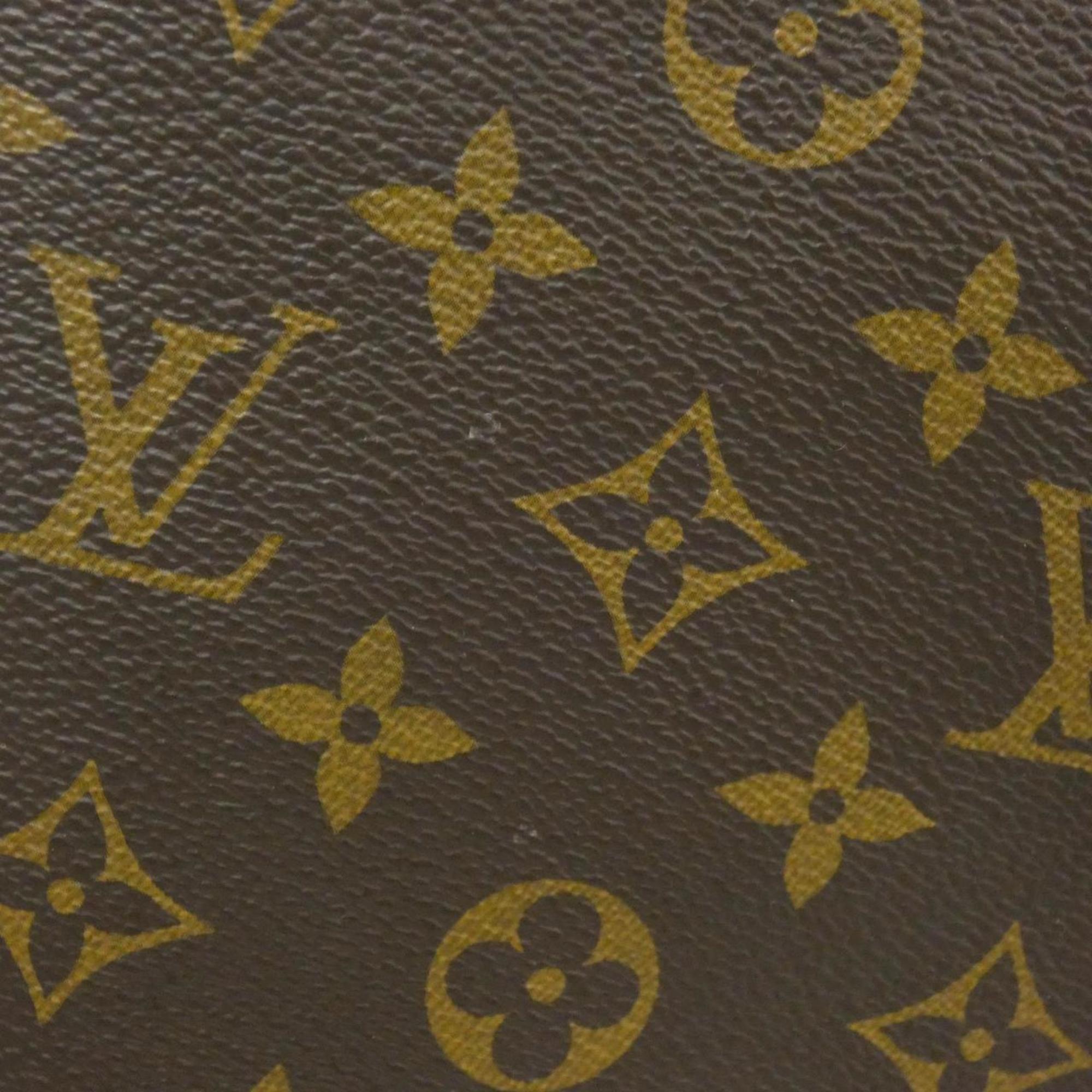 Louis Vuitton Brown Coated Canvas Leather Handbag (Pre-Owned)