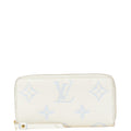 Louis Vuitton Blue White Leather Long Wallet (Bi-Fold) (Pre-Owned)