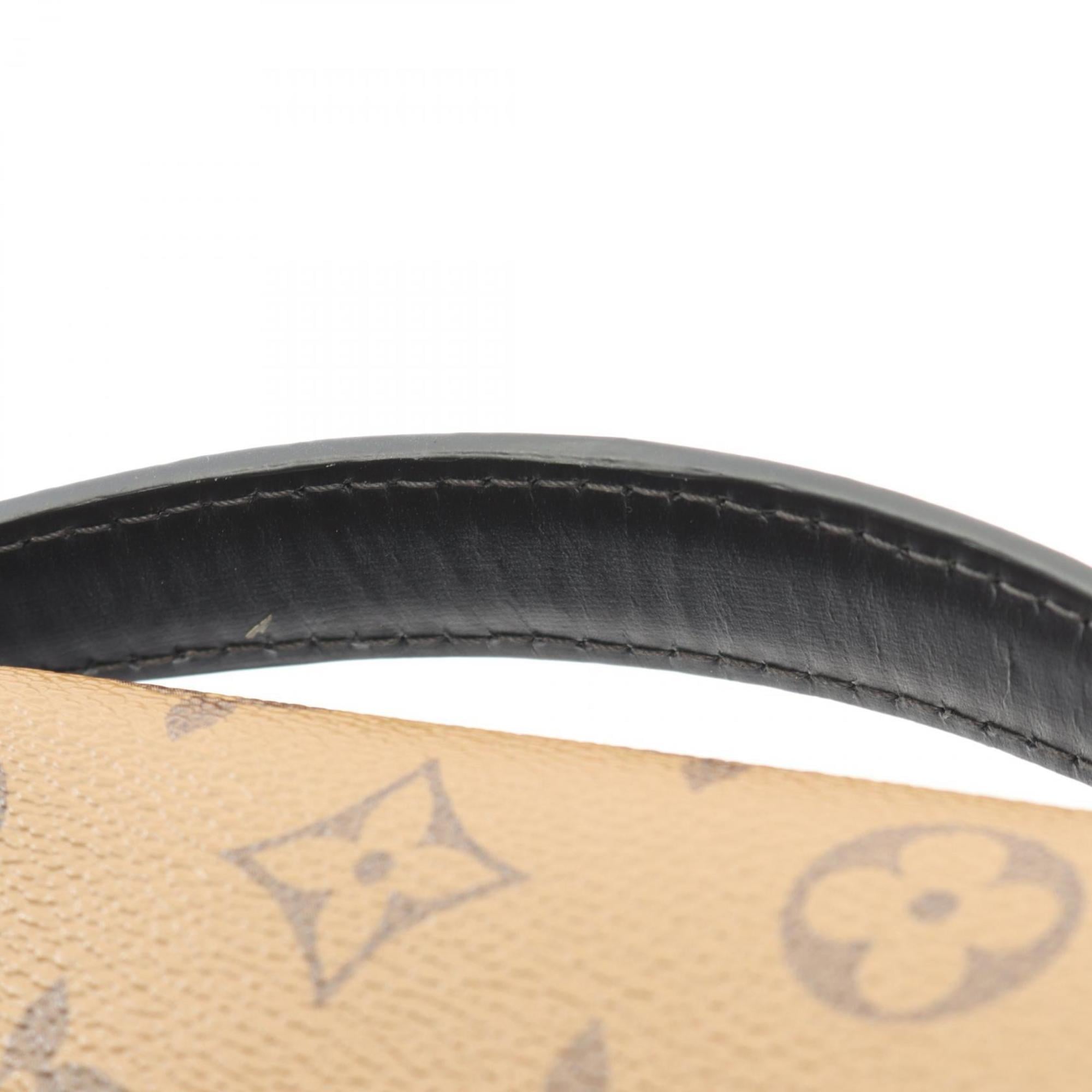 Louis Vuitton Black Brown Coated Canvas Pvc Leather Handbag Pochette (Pre-Owned)