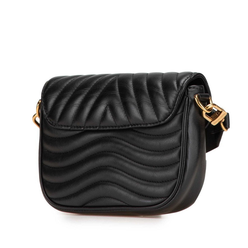 Louis Vuitton Black Noir Leather Pochette Shoulder Bag (Pre-Owned)