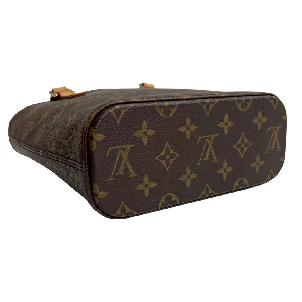 Louis Vuitton Brown Leather Pvc Handbag Tote Bag (Pre-Owned)