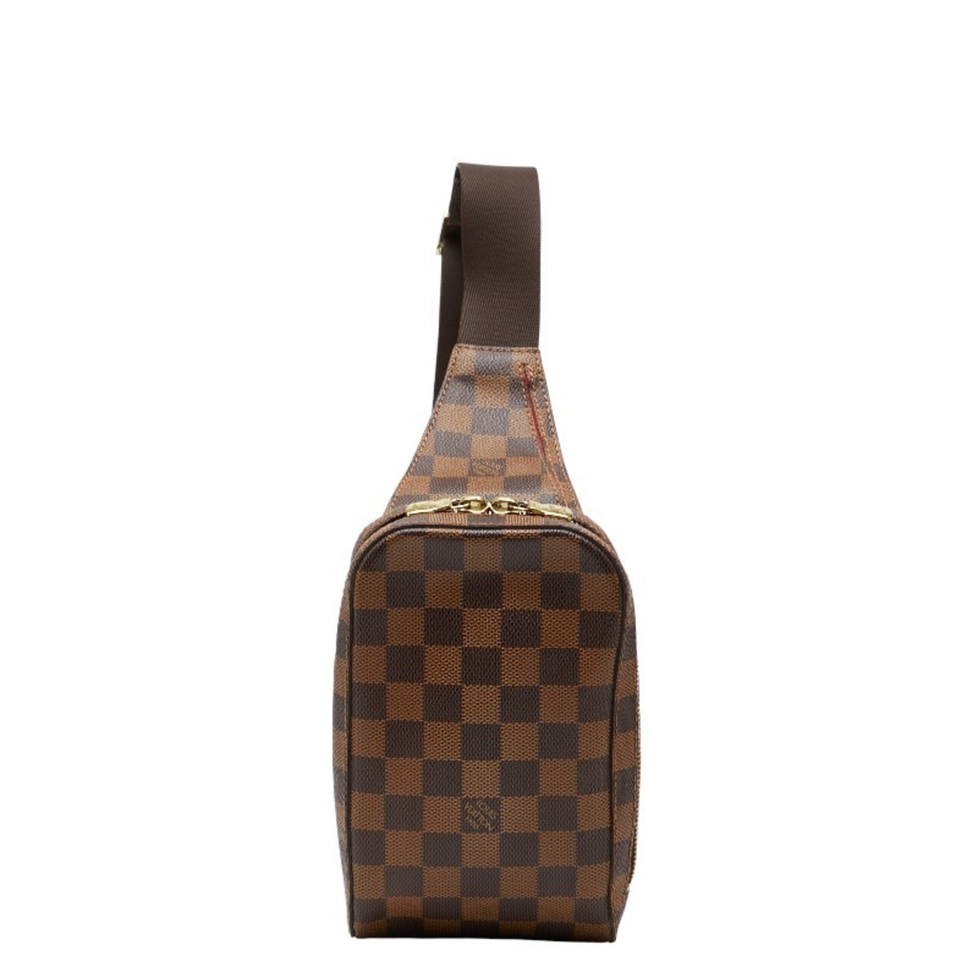 Louis Vuitton Brown Pvc Leather Fanny Pack Shoulder Bag Sling Bag (Pre-Owned)