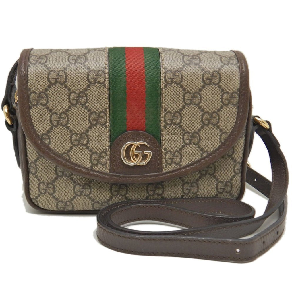 Ophidia Flap Shoulder Bag GG Coated Canvas Mini