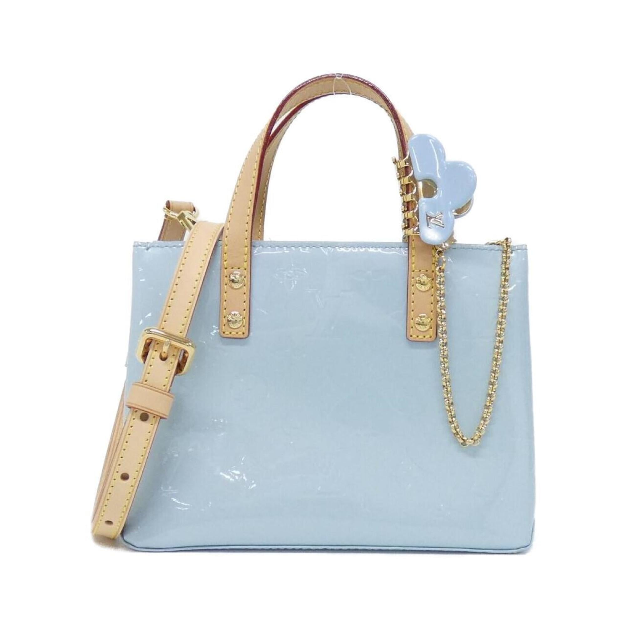 Louis Vuitton Vernis Blue Monogram Vernis Handbag (Pre-Owned)