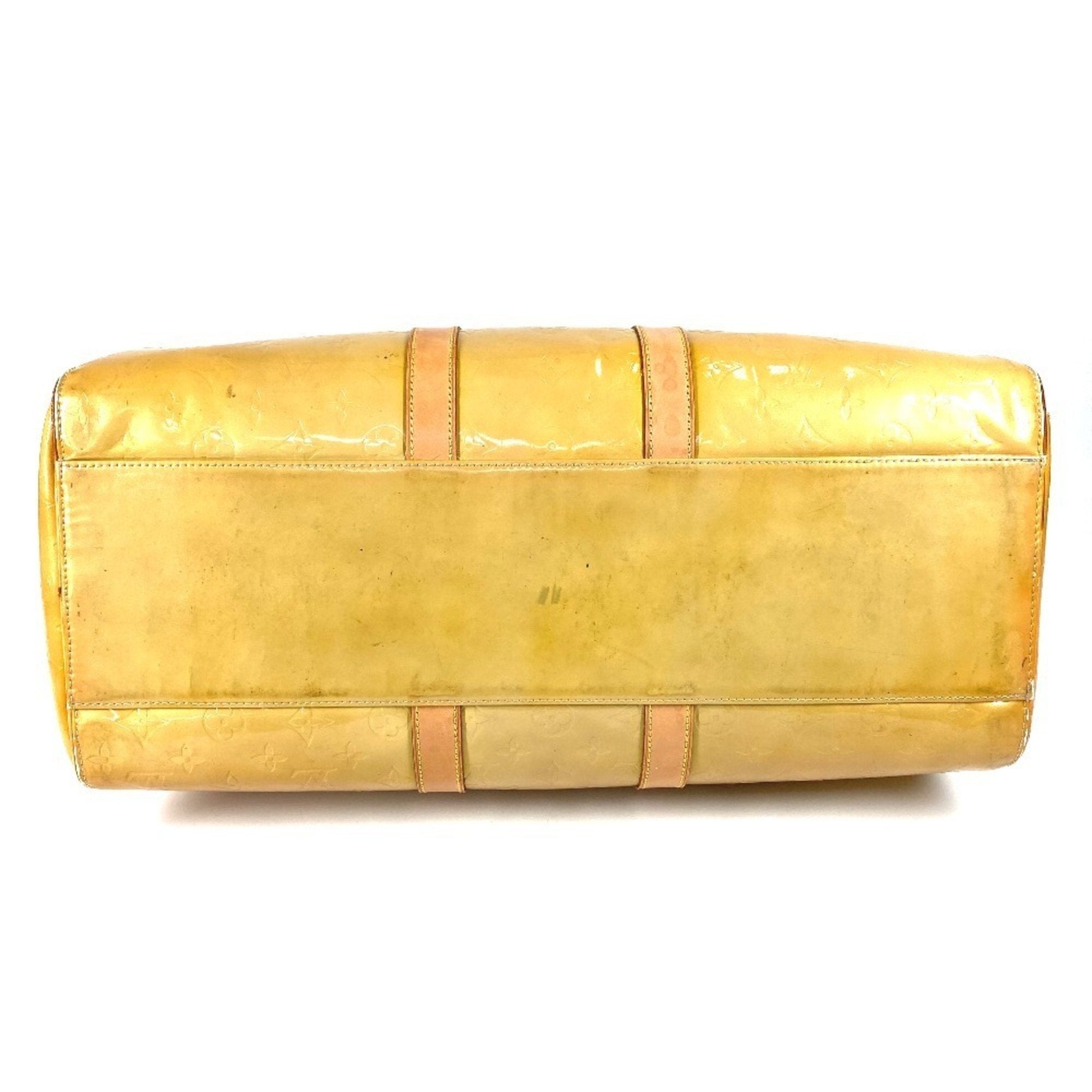 Louis Vuitton Beige Galle Monogram Vernis Boston Bag (Pre-Owned)