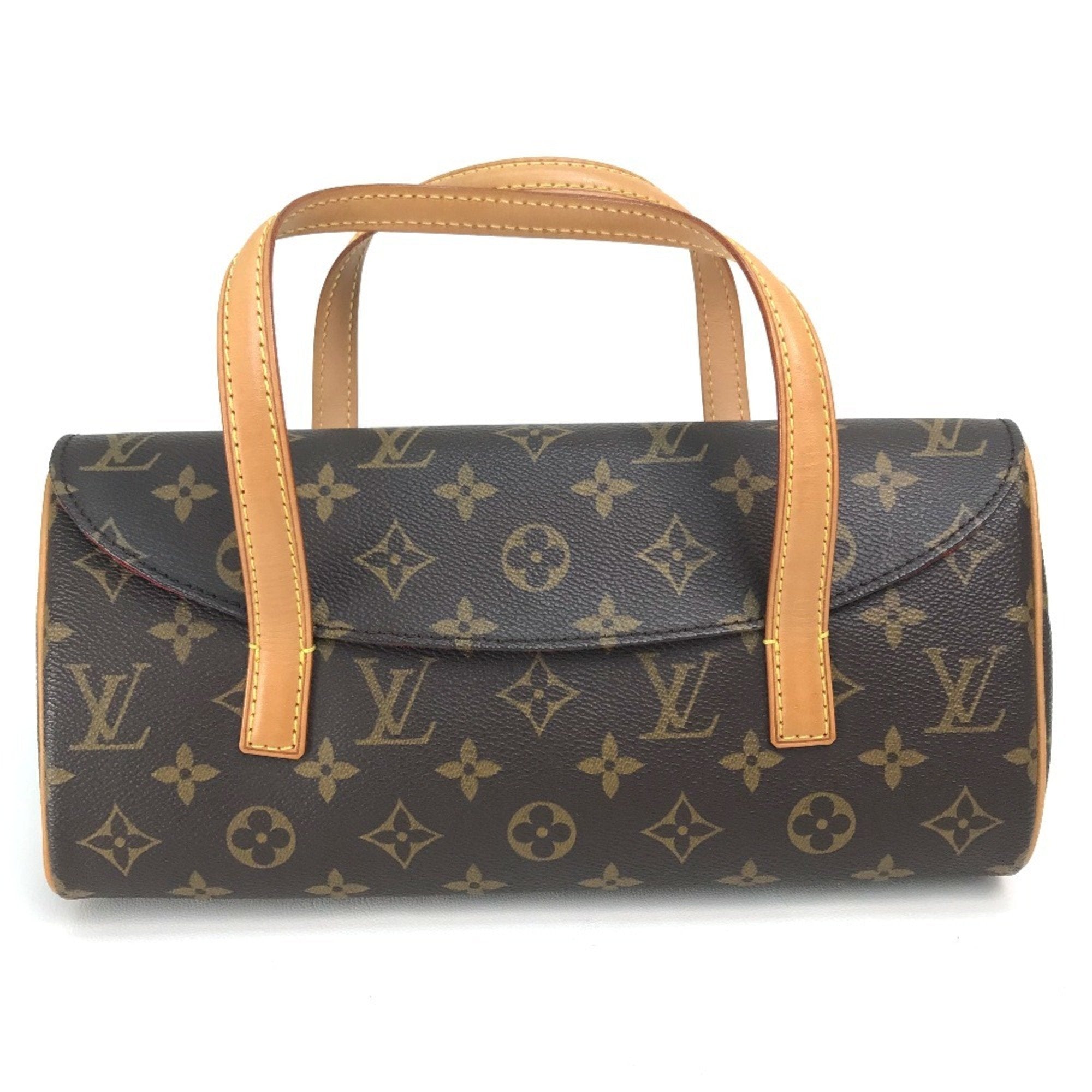Louis Vuitton Monogram Brown Red Color Monogram Handbag (Pre-Owned)