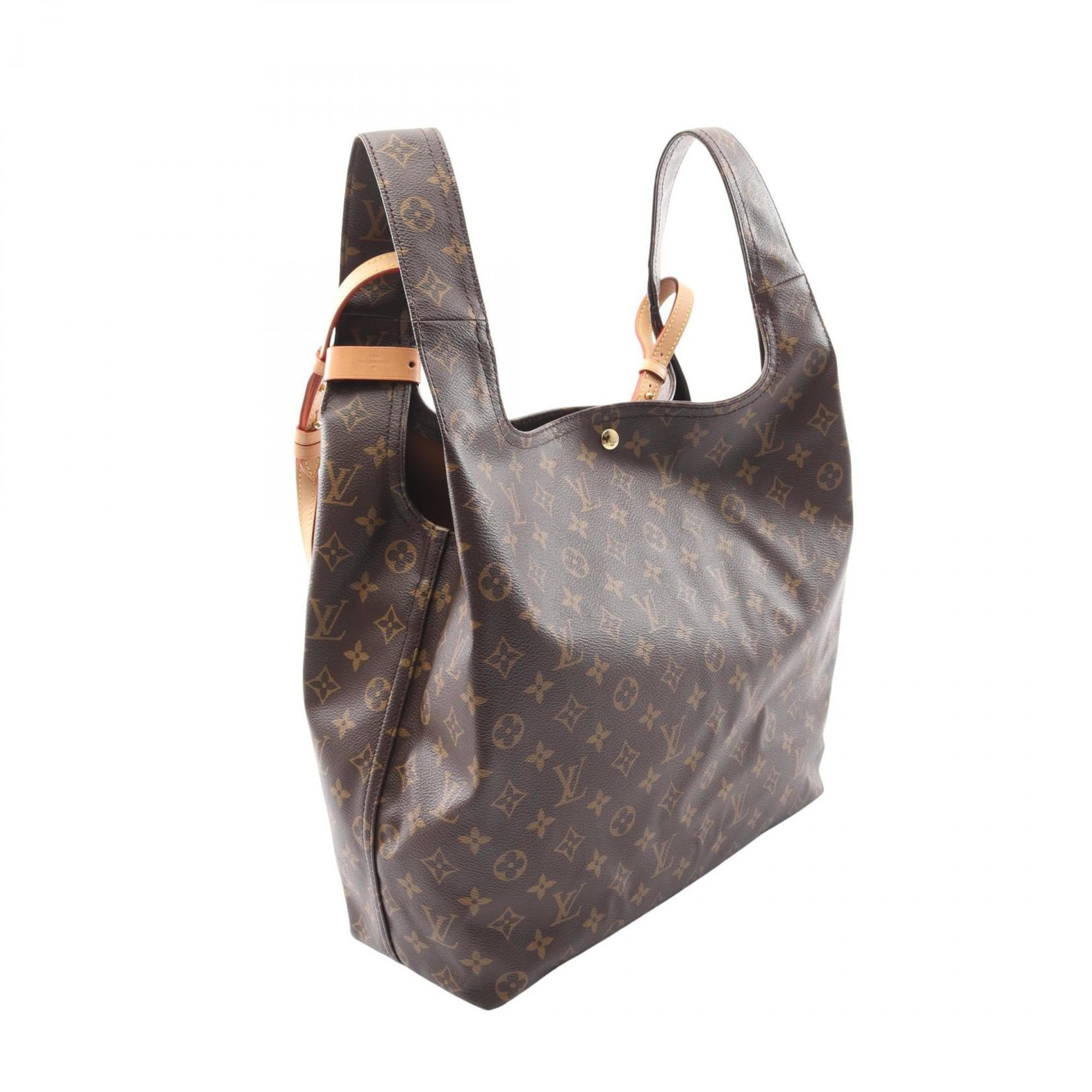 Louis Vuitton Brown Coated Canvas Leather Handbag (Pre-Owned)
