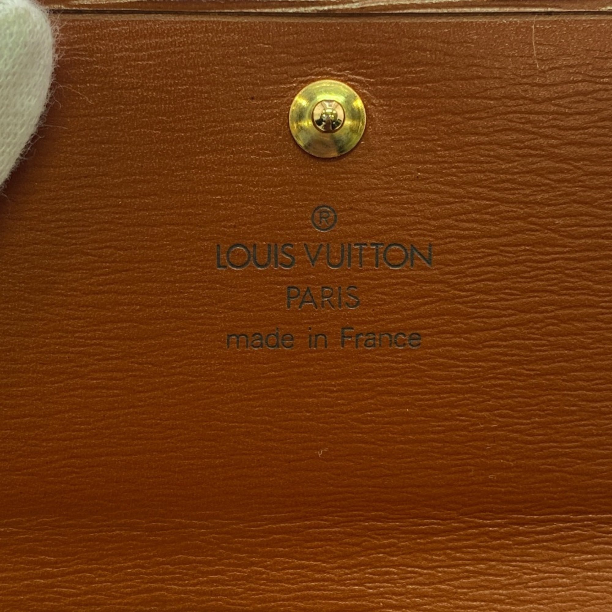 Louis Vuitton Brown Kenyan Brown Leather Wallet (Tri-Fold) (Pre-Owned)