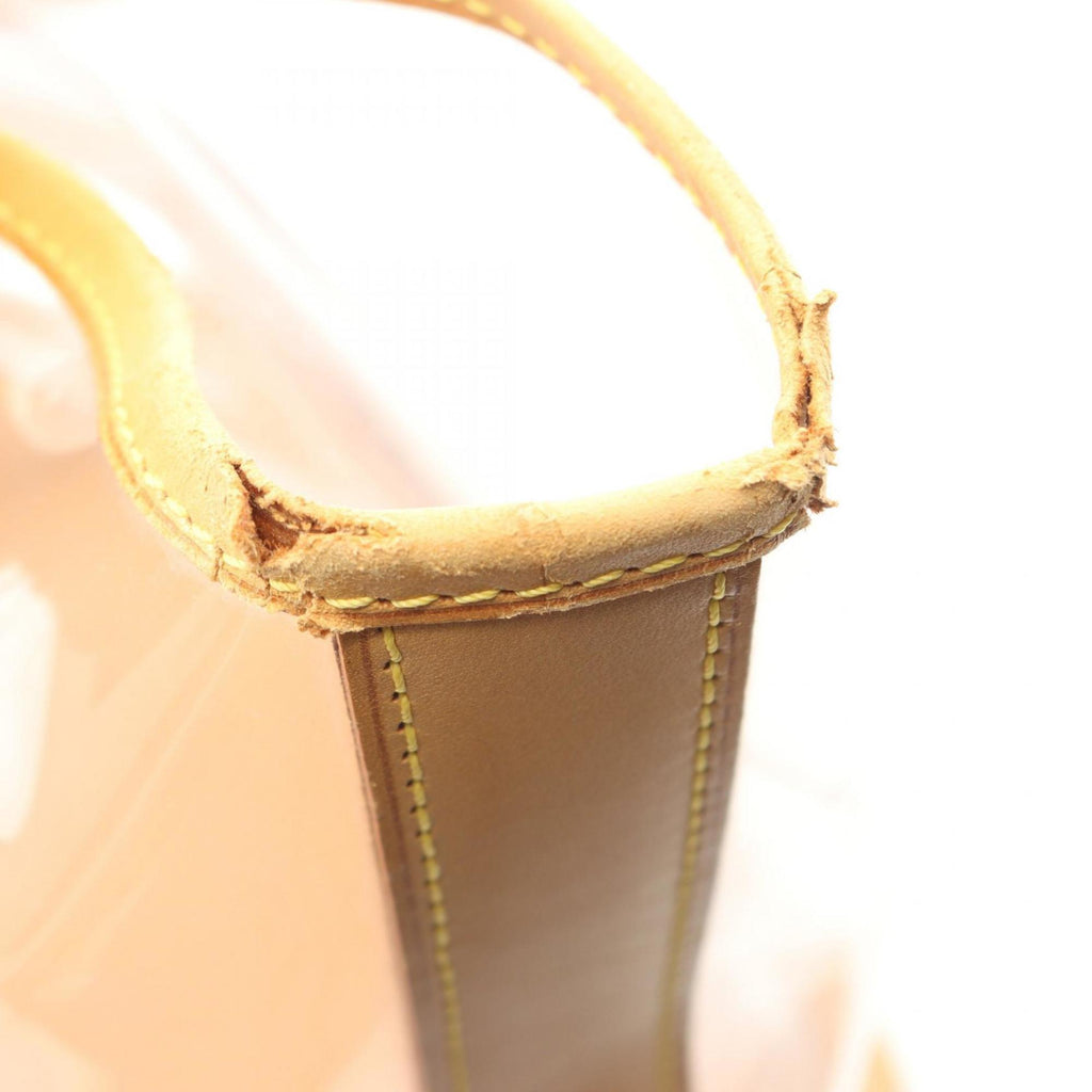Louis Vuitton Brown Clear Vinyl Leather Tote Bag (Pre-Owned)