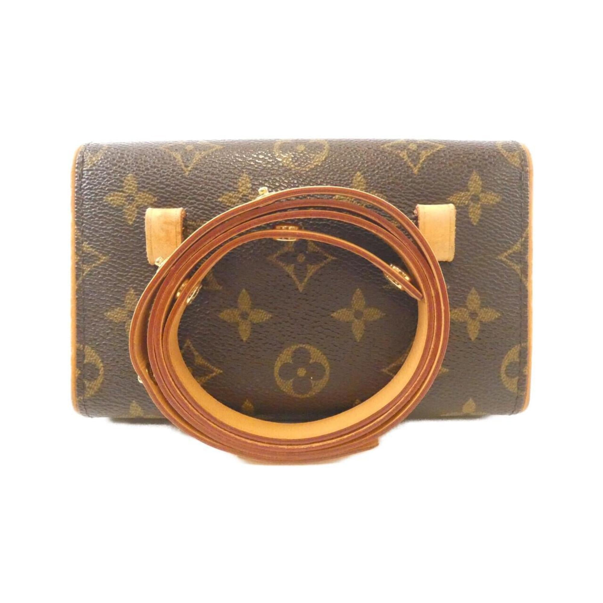 Louis Vuitton Marron Coated Canvas Fanny Pack Pochette (Pre-Owned)