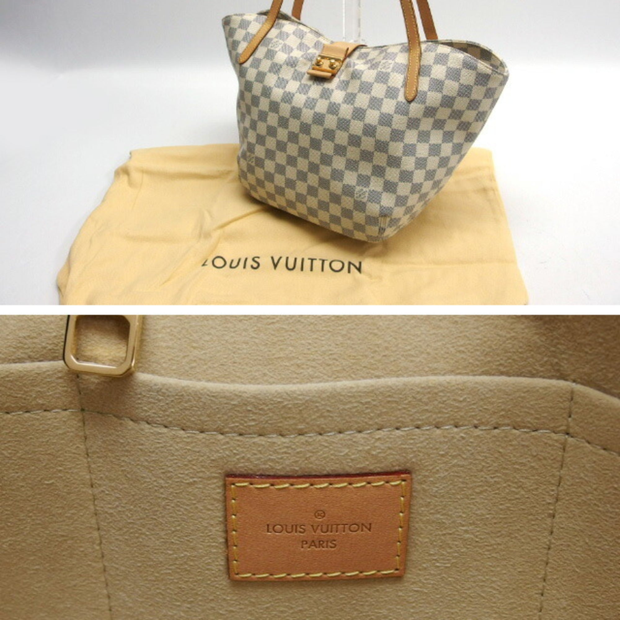 Louis Vuitton Damier Azur Shoulder Bag Tote Bag (Pre-Owned)