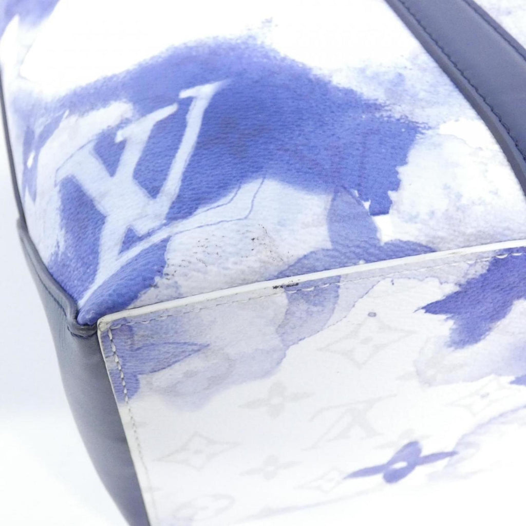 Louis Vuitton Blue Coated Canvas Handbag (Pre-Owned)