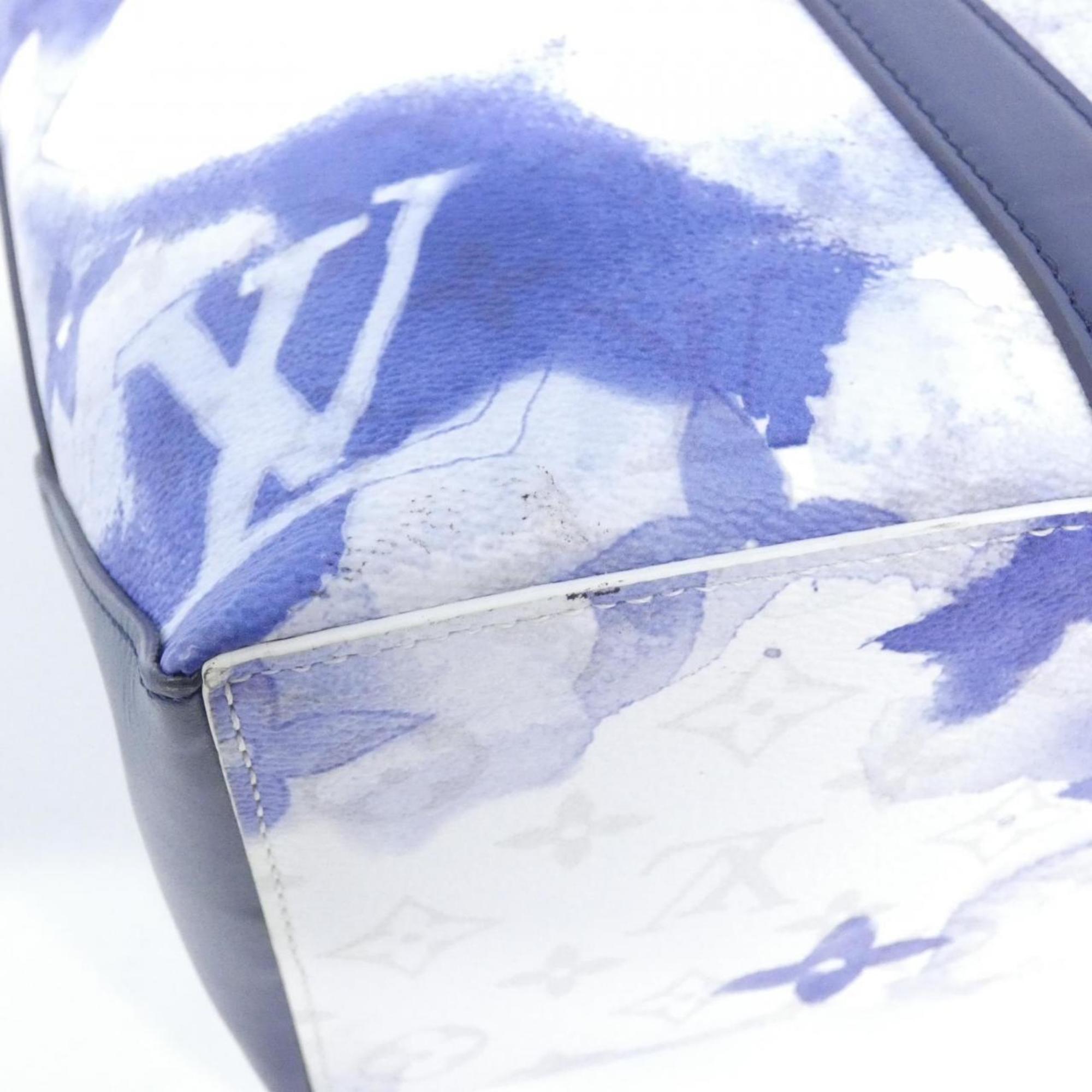 Louis Vuitton Blue Coated Canvas Handbag (Pre-Owned)