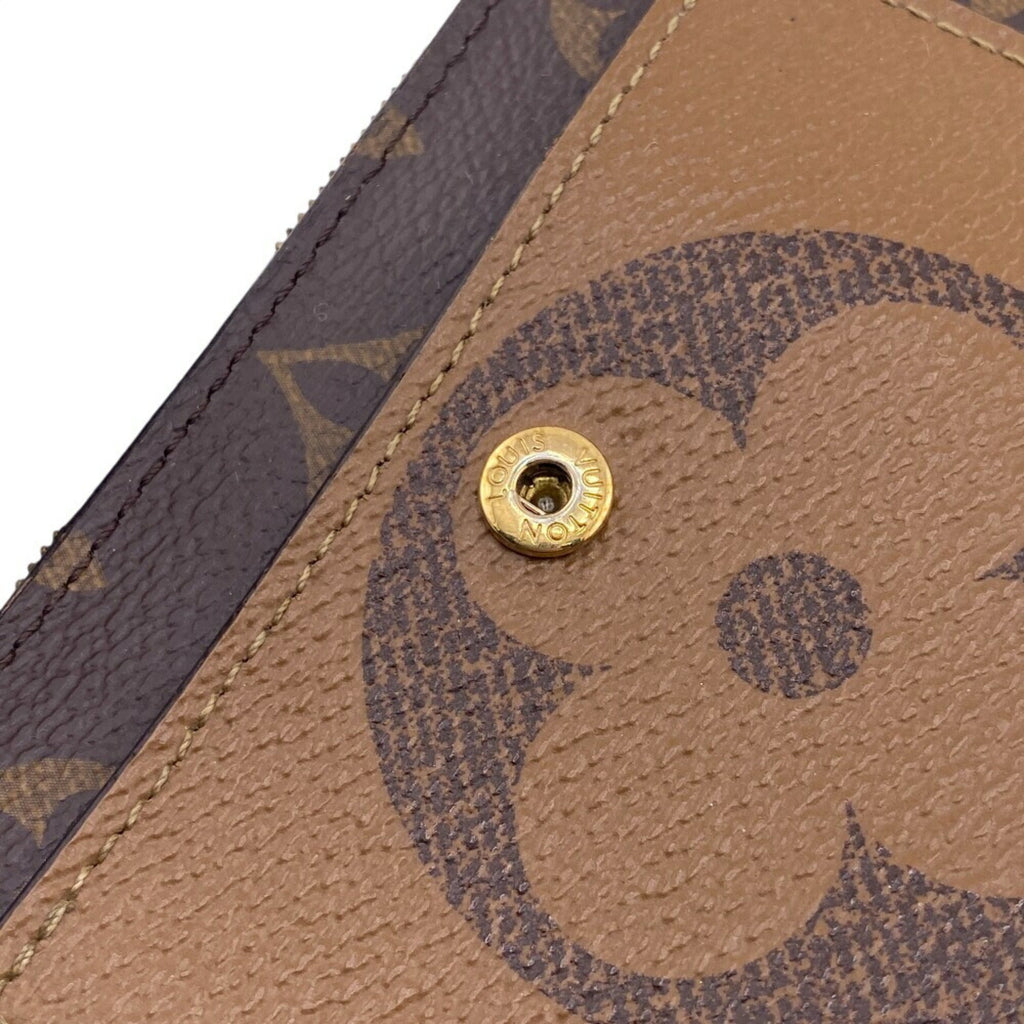 Louis Vuitton Brown Leather Wallet (Bi-Fold) (Pre-Owned)