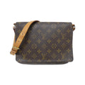 Louis Vuitton Marron Coated Canvas Shoulder Bag (Pre-Owned)