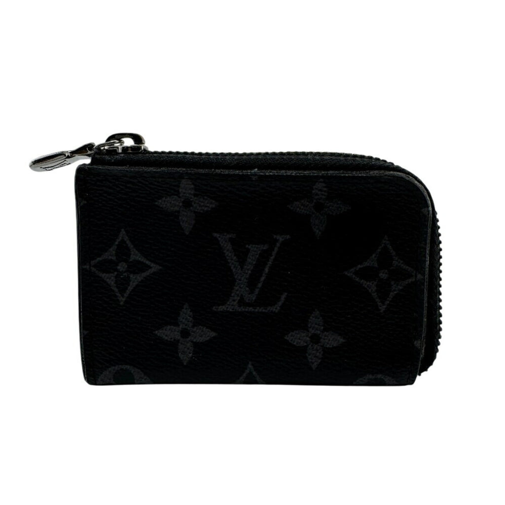 Louis Vuitton Black Leather Coin Purse/Coin Case (Pre-Owned)