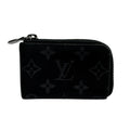Louis Vuitton Black Leather Coin Purse/Coin Case (Pre-Owned)
