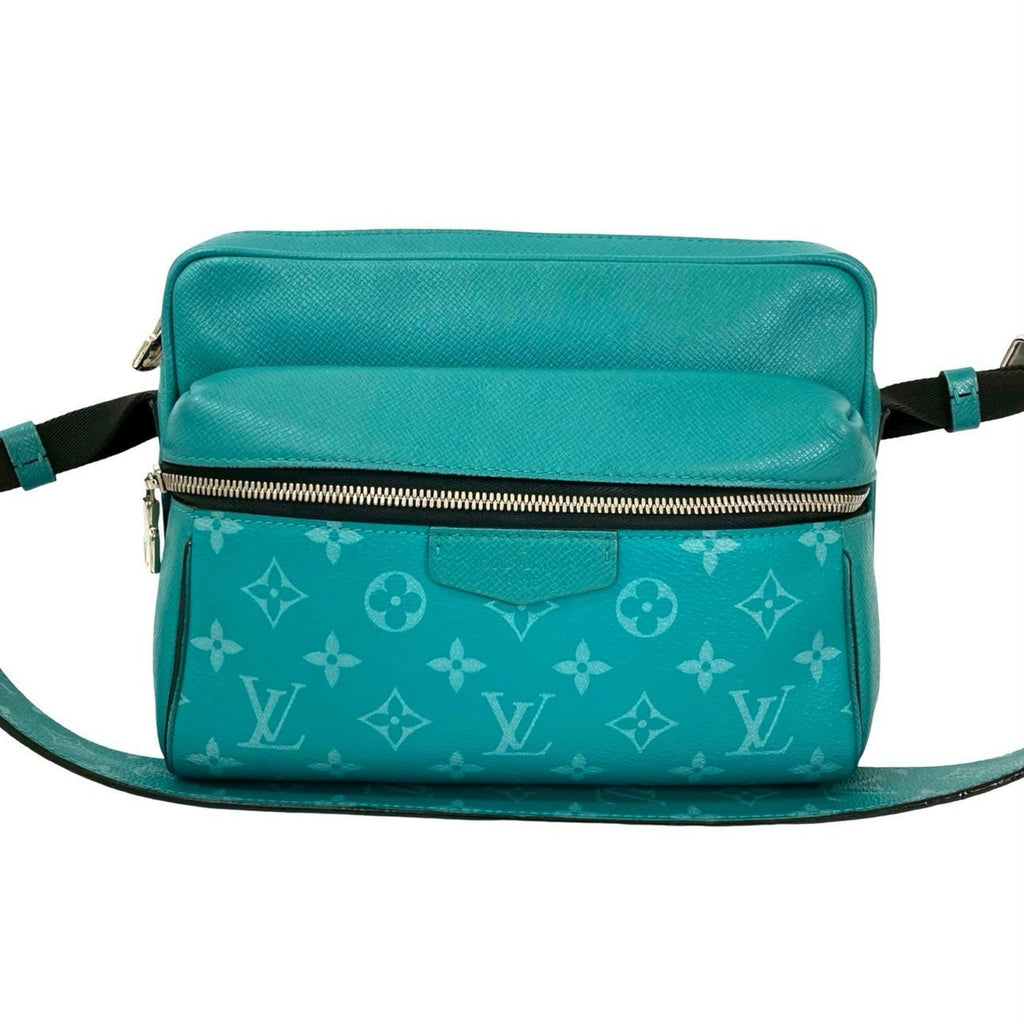 Louis Vuitton Green Leather Shoulder Bag (Pre-Owned)