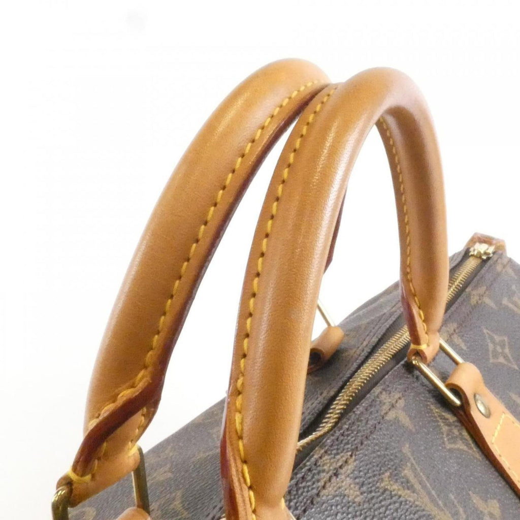 Louis Vuitton Marron Coated Canvas Boston Bag (Pre-Owned)