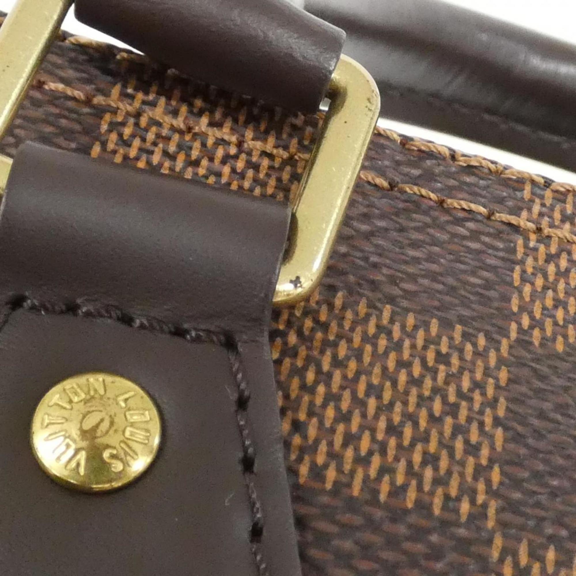 Louis Vuitton Ebene Coated Canvas Boston Bag (Pre-Owned)