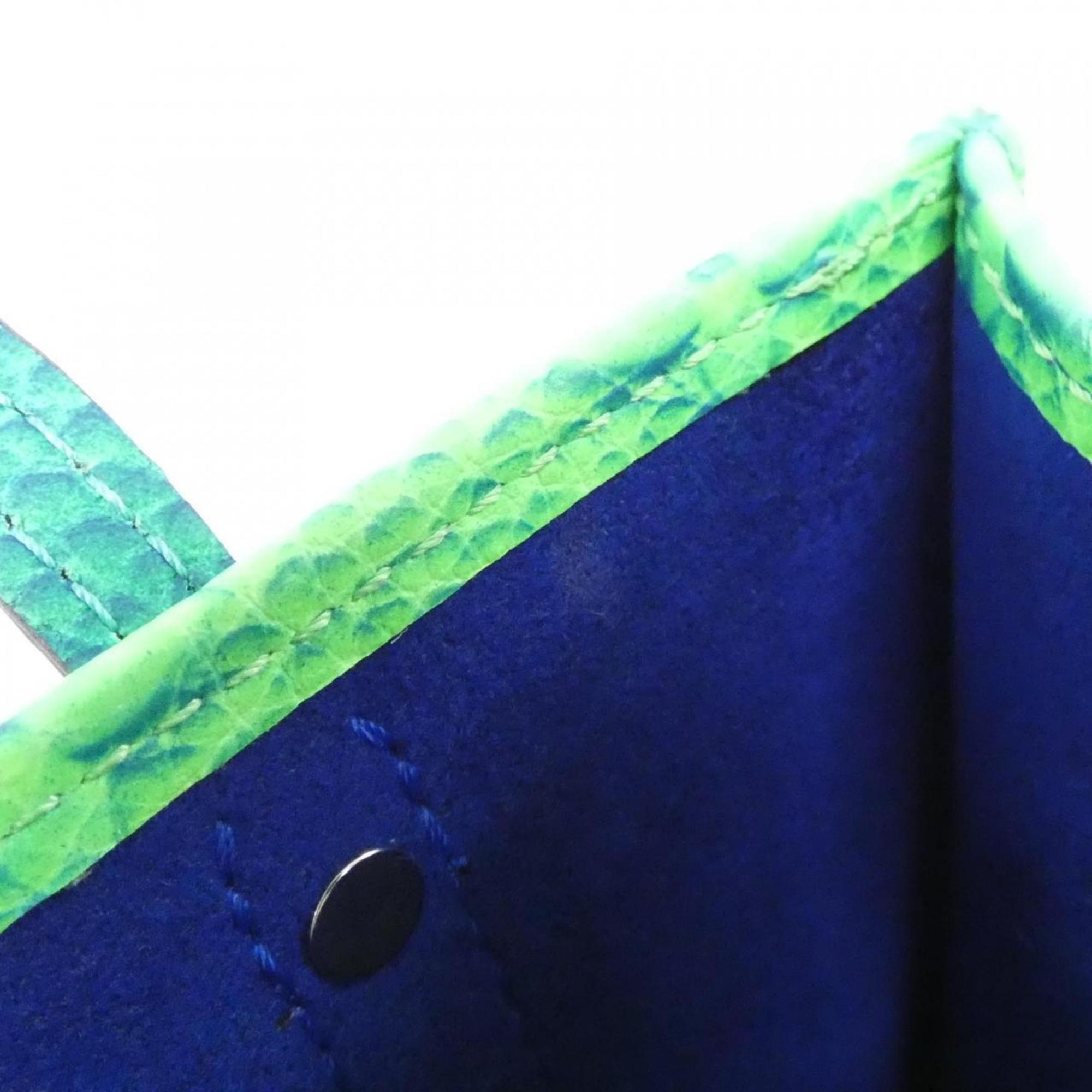 Louis Vuitton Blue Vert Leather Shoulder Bag (Pre-Owned)