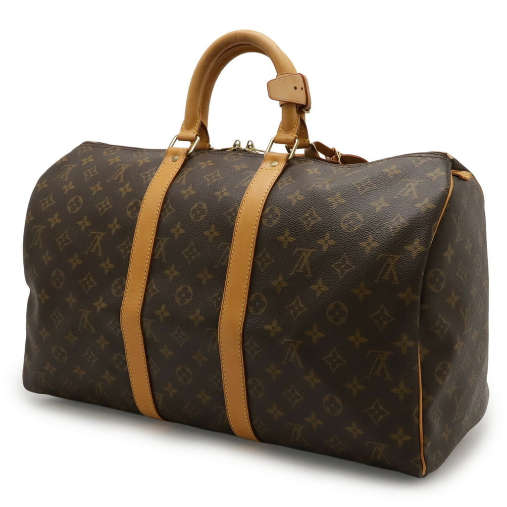 Louis Vuitton Brown Pvc Boston Bag Handbag (Pre-Owned)