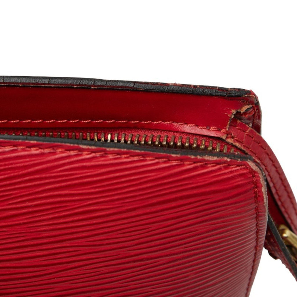 Louis Vuitton Castilian Red Leather Shoulder Bag Tote Bag (Pre-Owned)