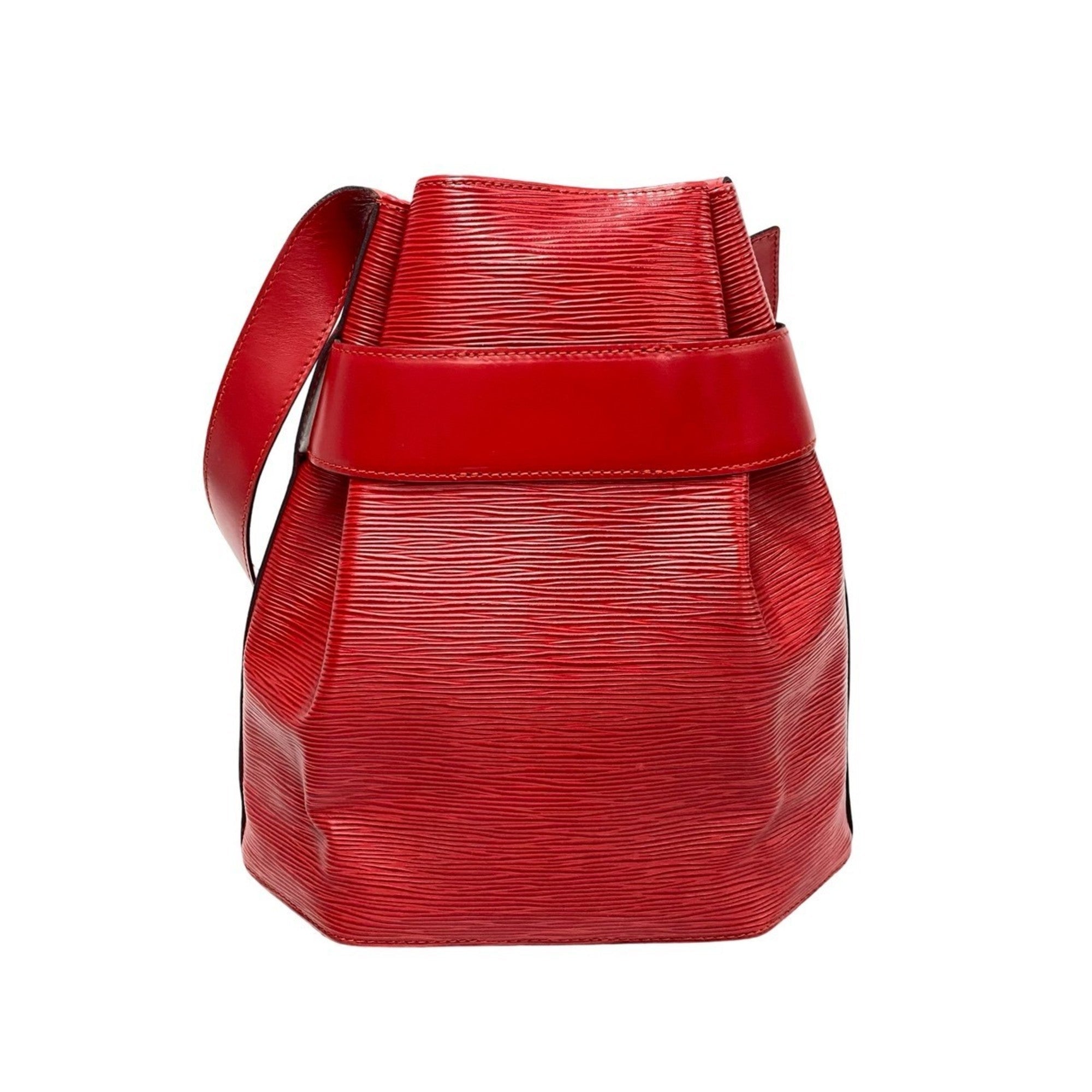 Louis Vuitton Red Color Epi Leather Shoulder Bag (Pre-Owned)