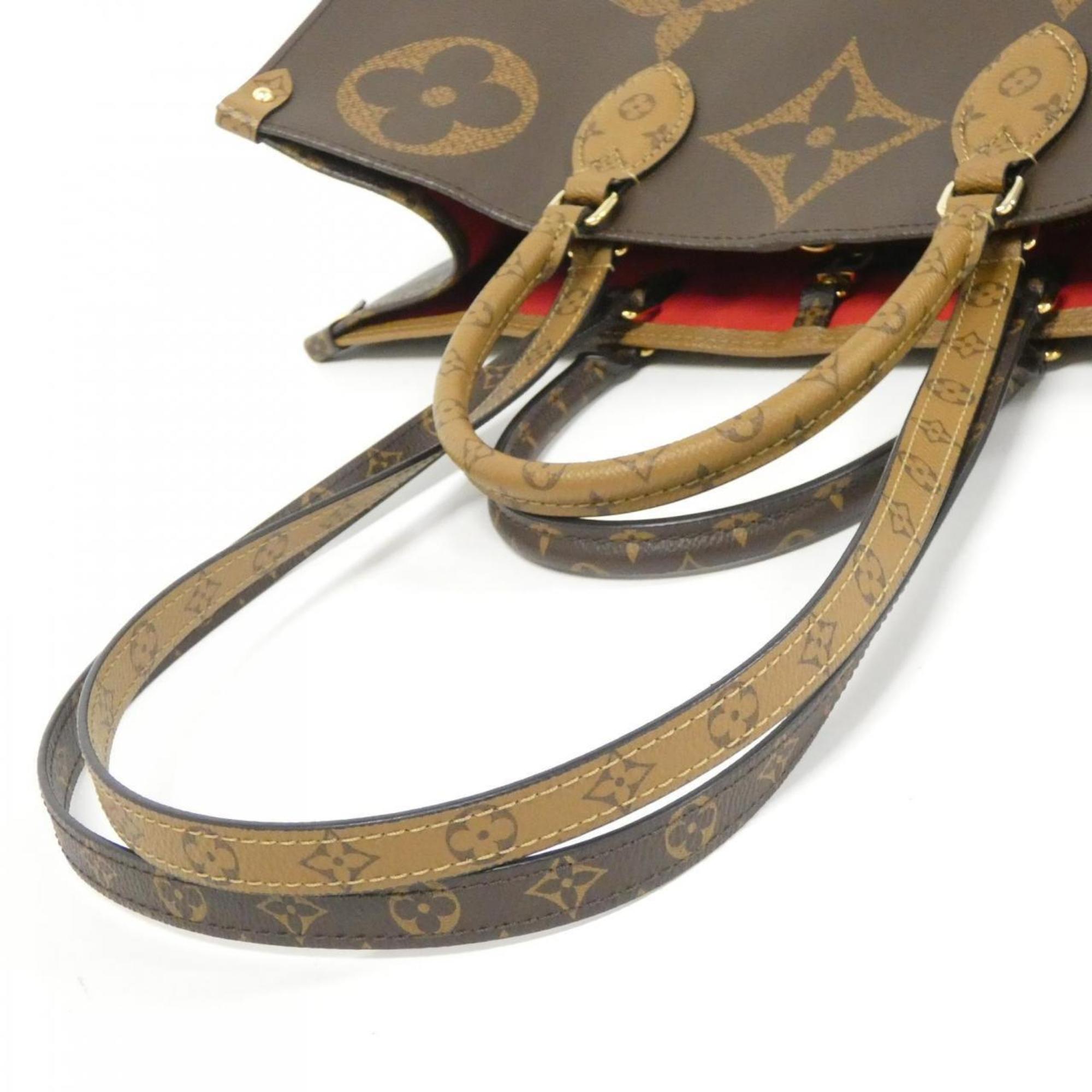 Louis Vuitton Marron Coated Canvas Handbag (Pre-Owned)